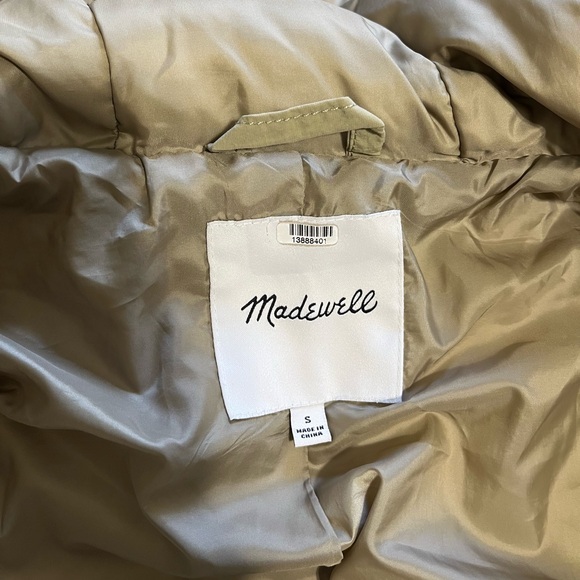 Madewell Ash Green Tokyo Puffer Jacket - Picture 9 of 12